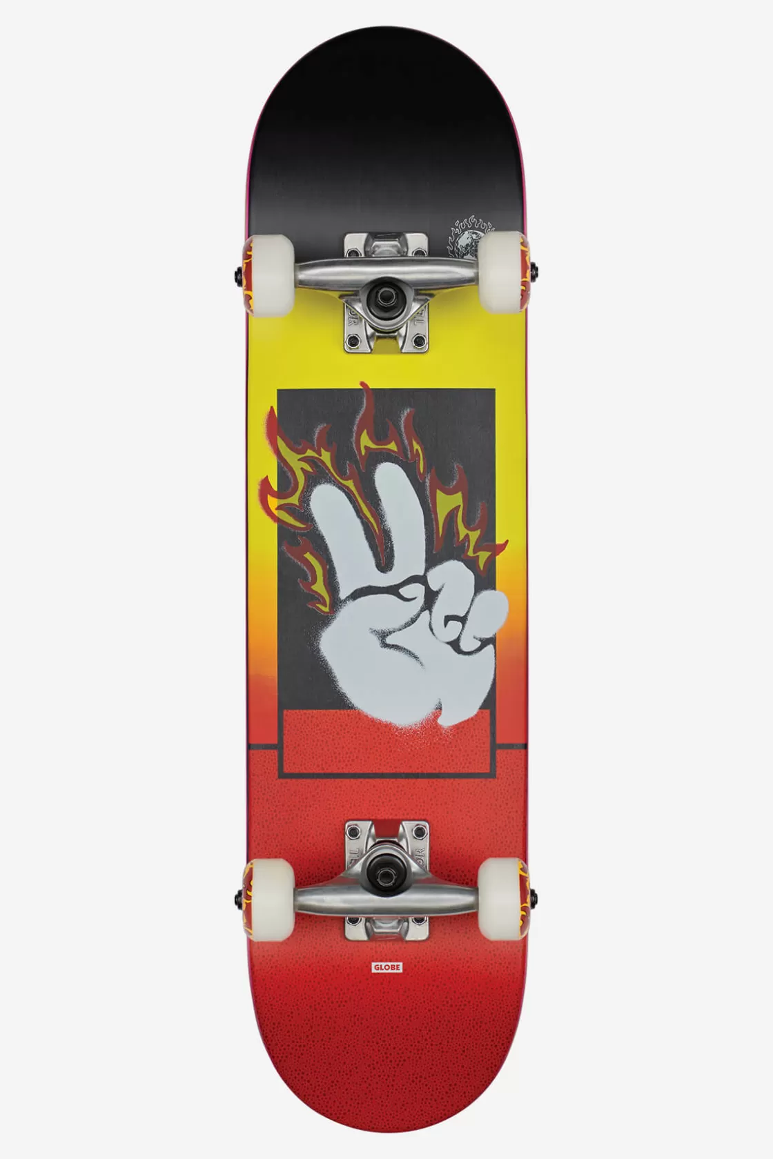 Globe Brand Alight Mini - - 7.0" Kids Complete Skateboard Black Maple/Red Sale