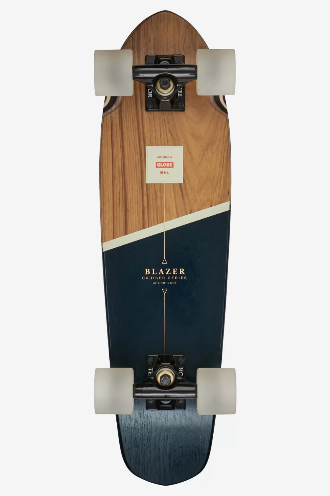 Globe Brand Blazer - - 26" Cruiserboard Teak/Black Flash Sale