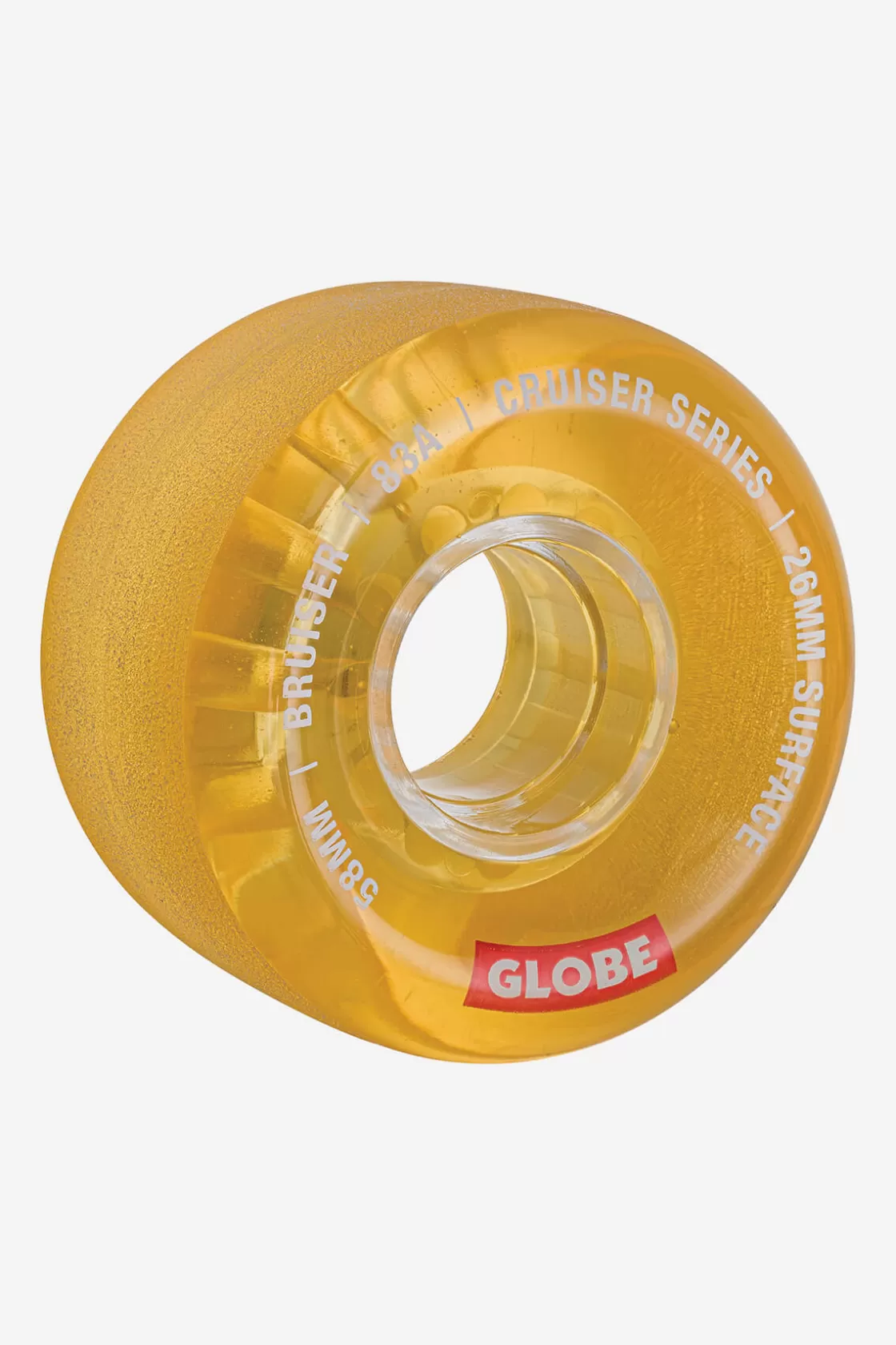 Globe Brand Bruiser Cruiser - - Skateboard Wheel 58mm Clear Honey Best