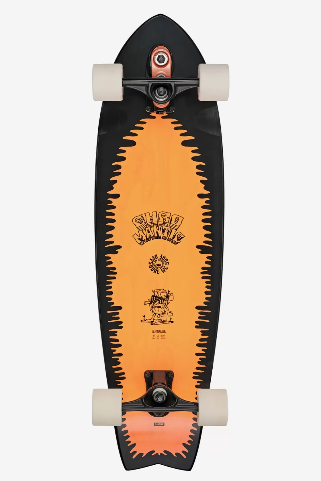 Globe Brand Chromantic - - 33" Surf Skate Lightning Log Shop
