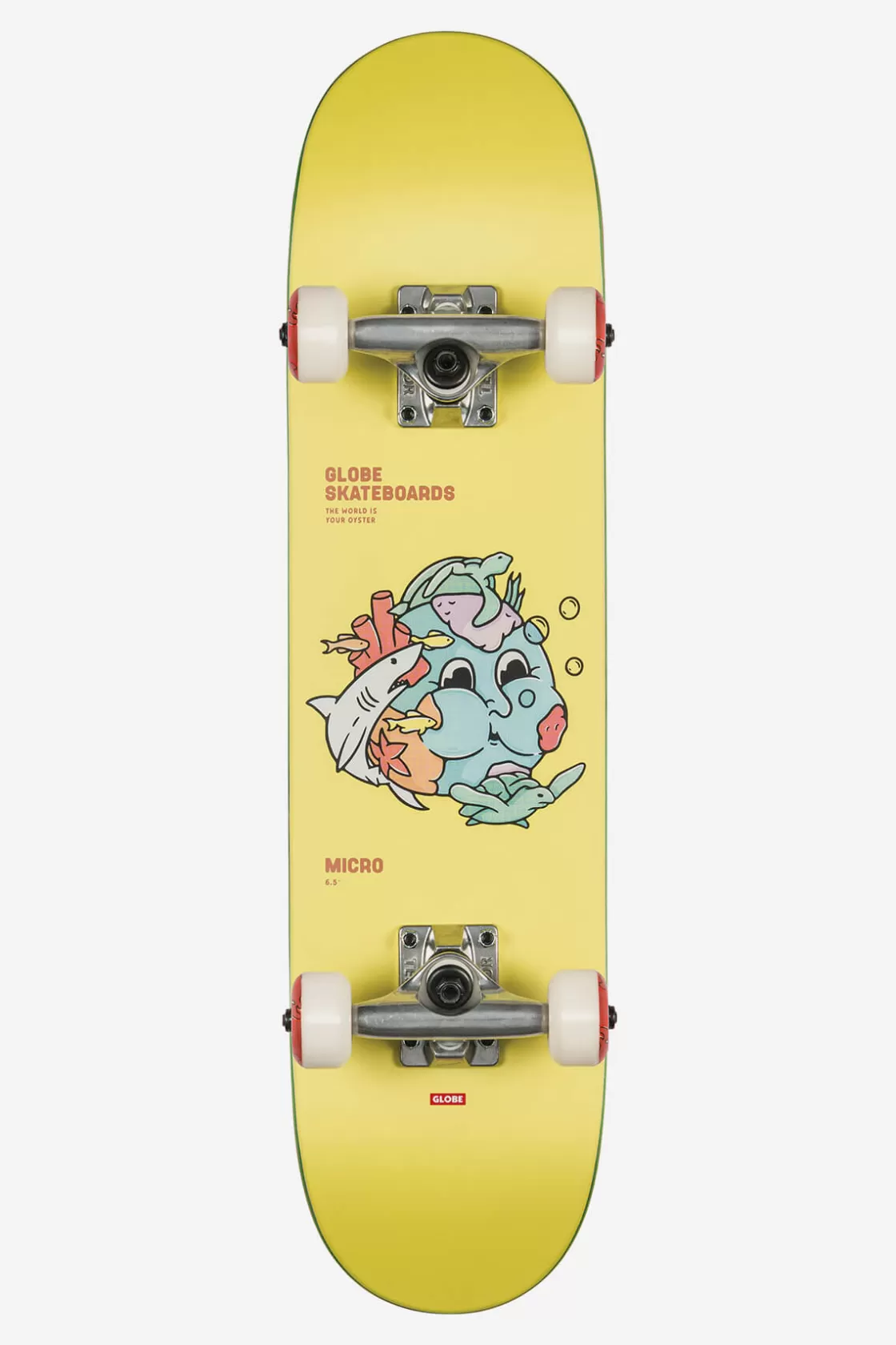 Globe Brand Environmentalist Micro - - 6.5" Kids Complete Skateboard Starfish Clearance
