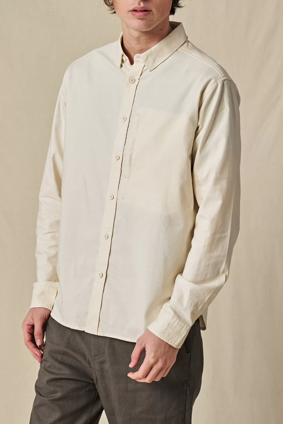 Globe Brand Foundation LS Shirt - Bleach Free Dye Free Bleach Free-Dye Free Outlet
