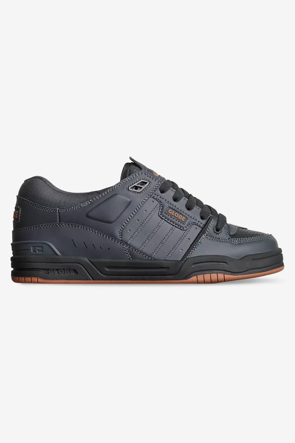 Globe Brand Fusion - - Skate Shoes Phantom/Burnt Orange Hot