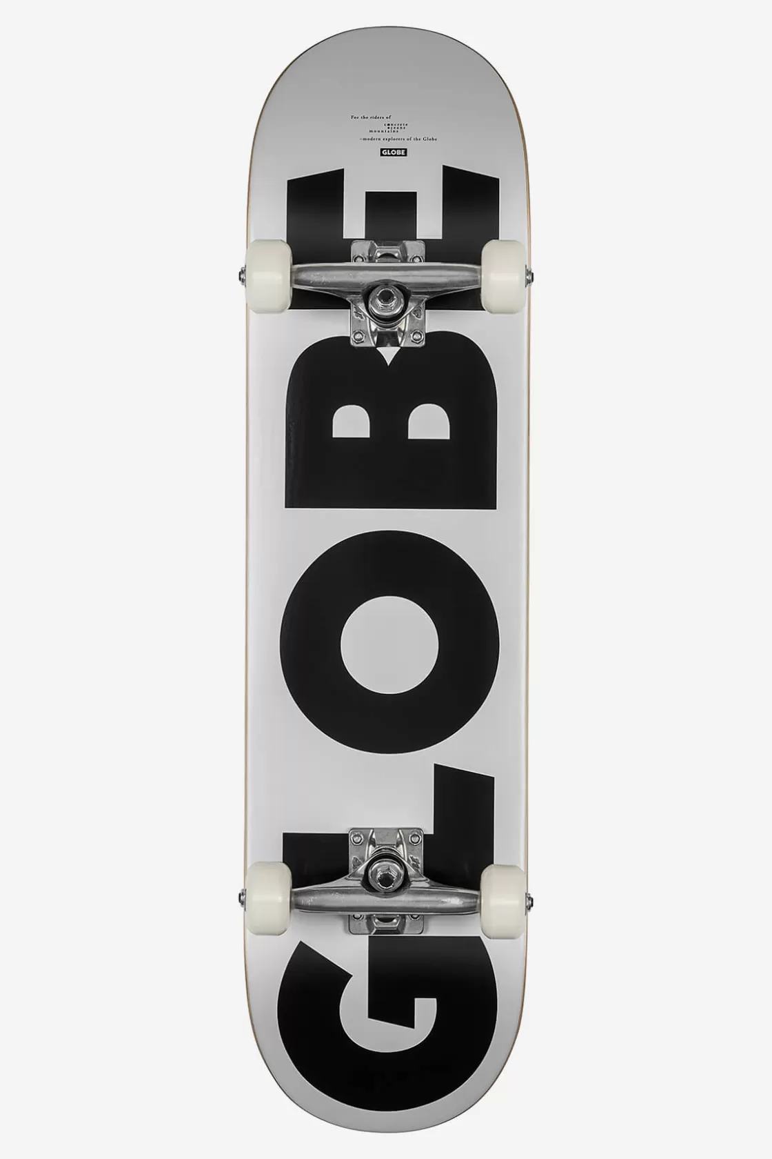 Globe Brand G0 Fubar - - 8.0" Complete Skateboard White/Black Best