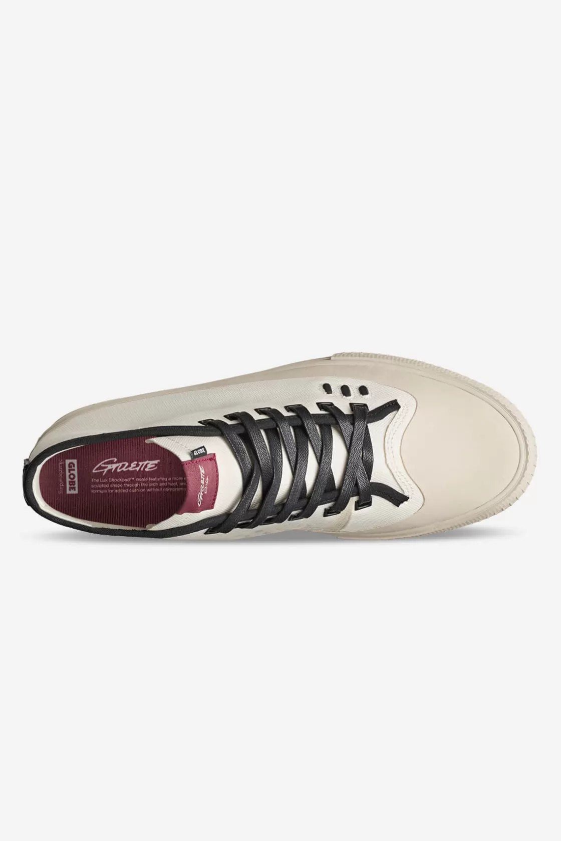 Globe Brand Gillette Mid - - Skate Shoes Cream/Black Discount