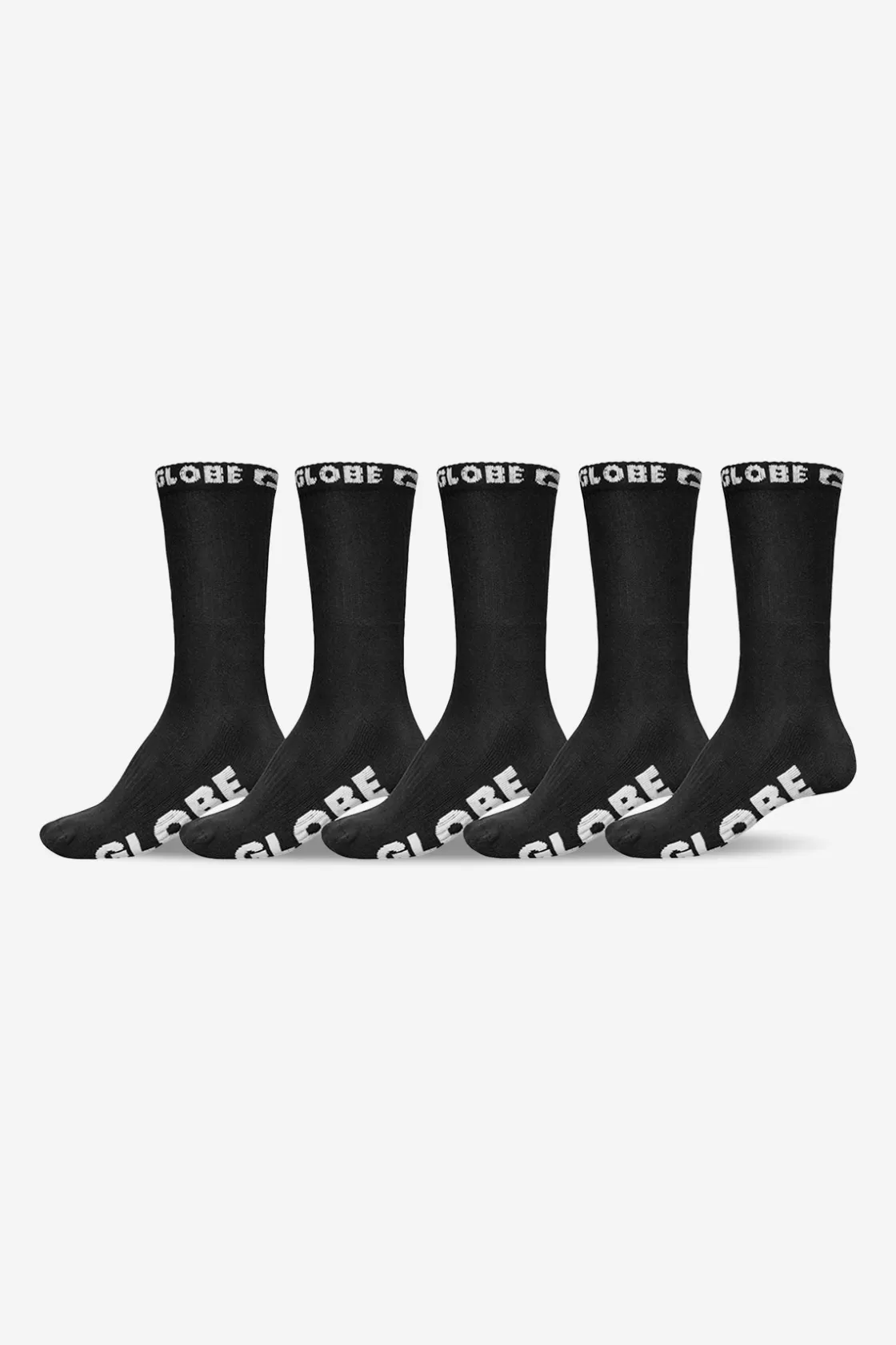 Globe Brand Globe Blackout Socks 5pk Black/Black Flash Sale
