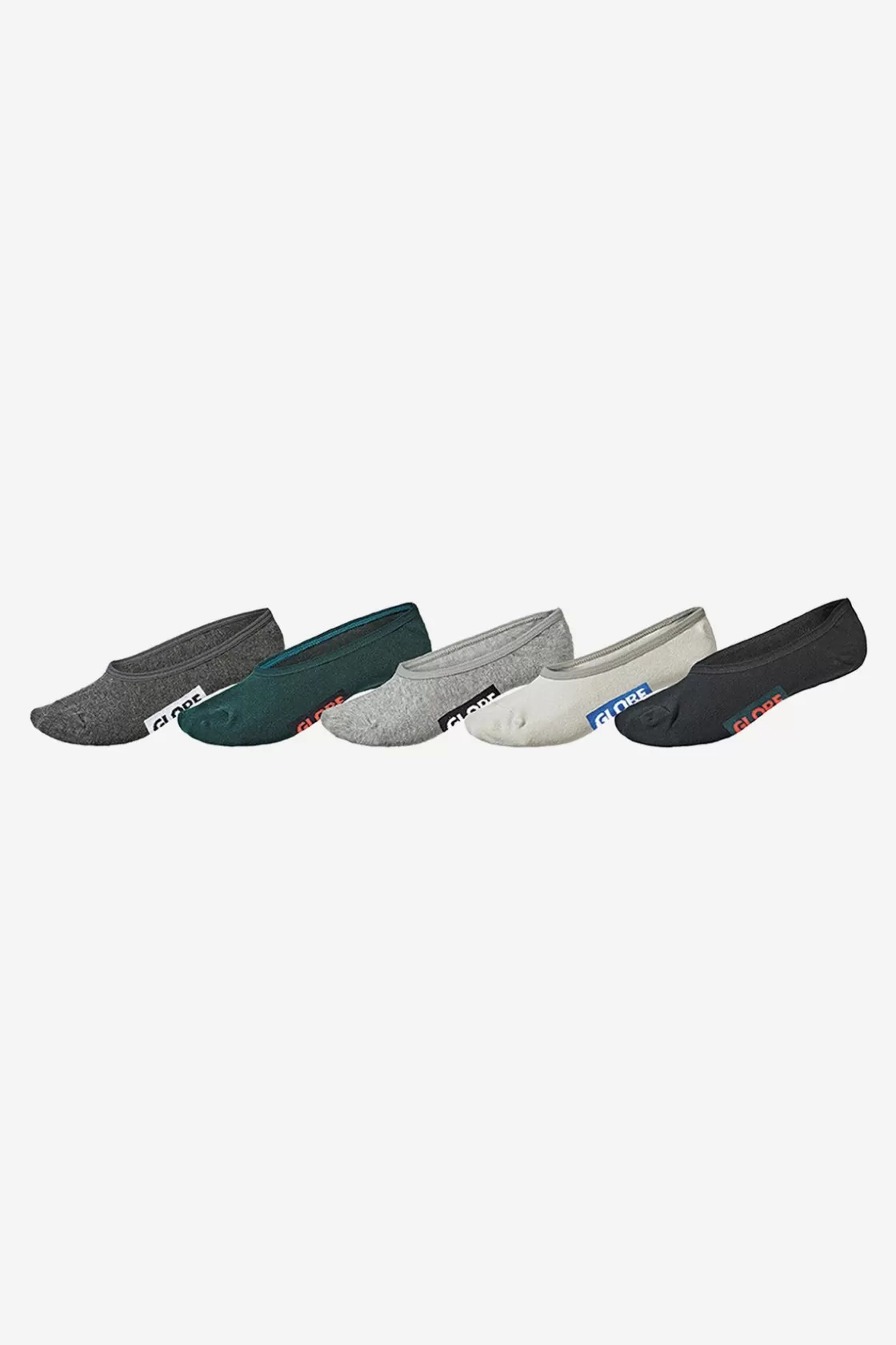 Globe Brand Hilite Invisible Sock 5 Pack - Assorted Flash Sale