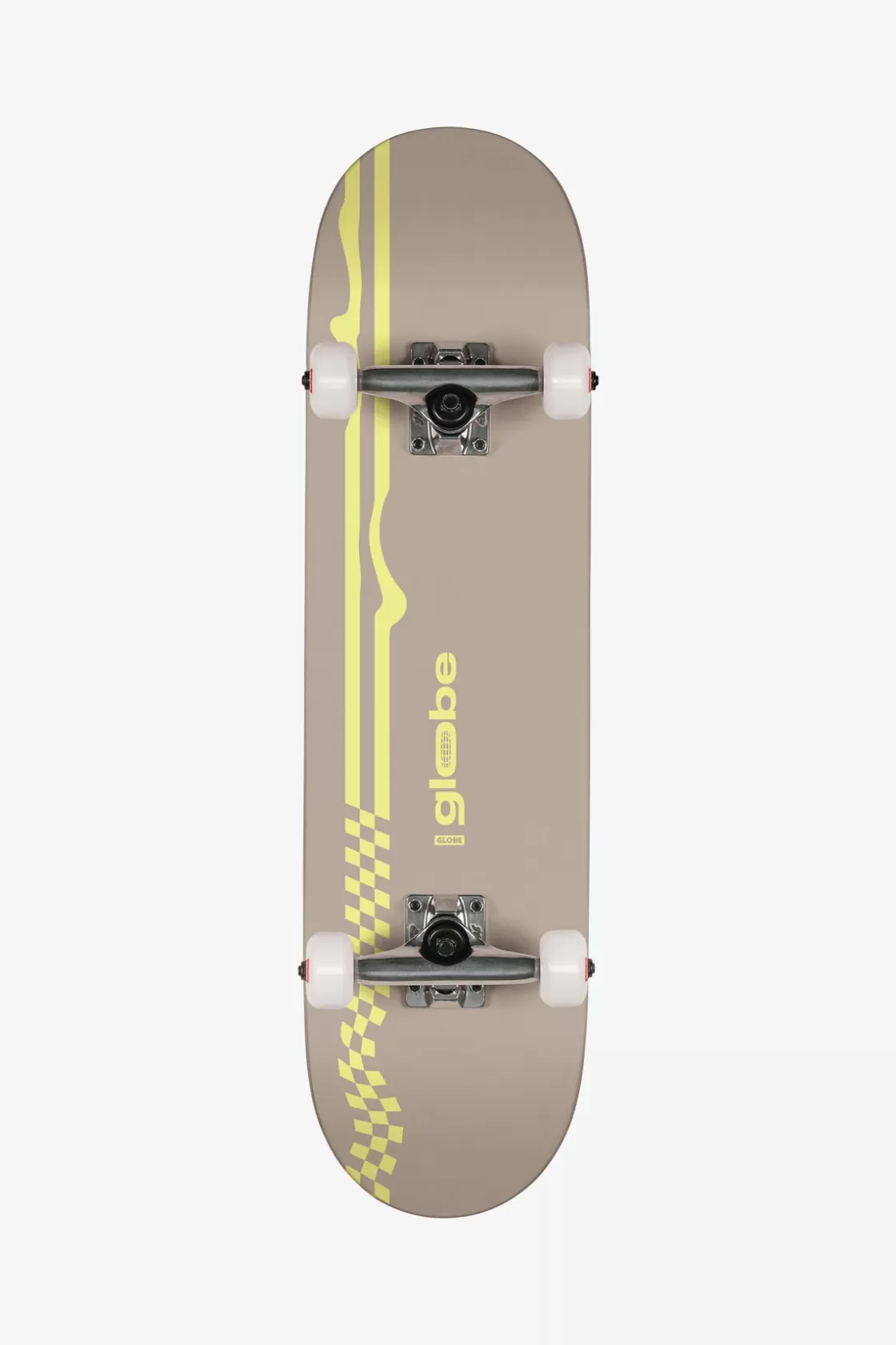 Globe Brand Kids Racer Micro - - 6.5" Kids Complete Skateboard Fog/Hyper Green Fashion