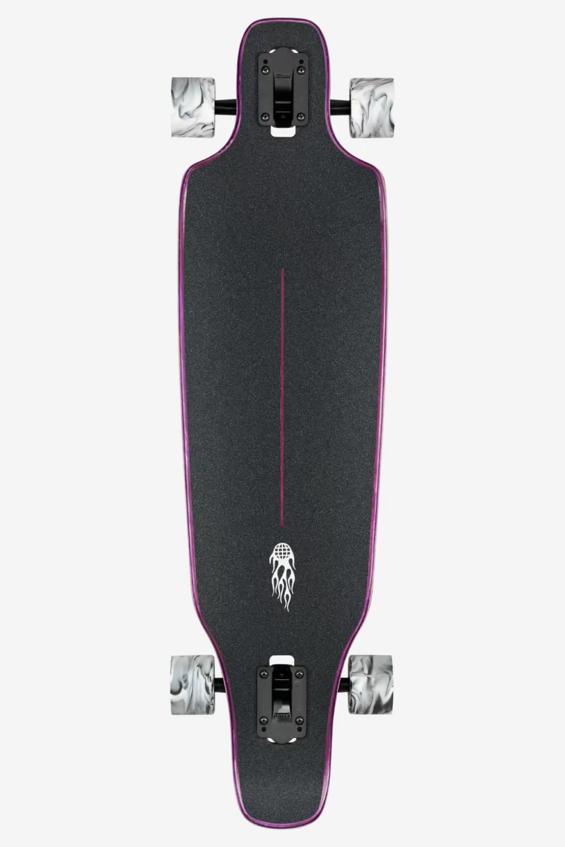 Globe Brand Outlier - - 36" Longboard Purple Flames Discount
