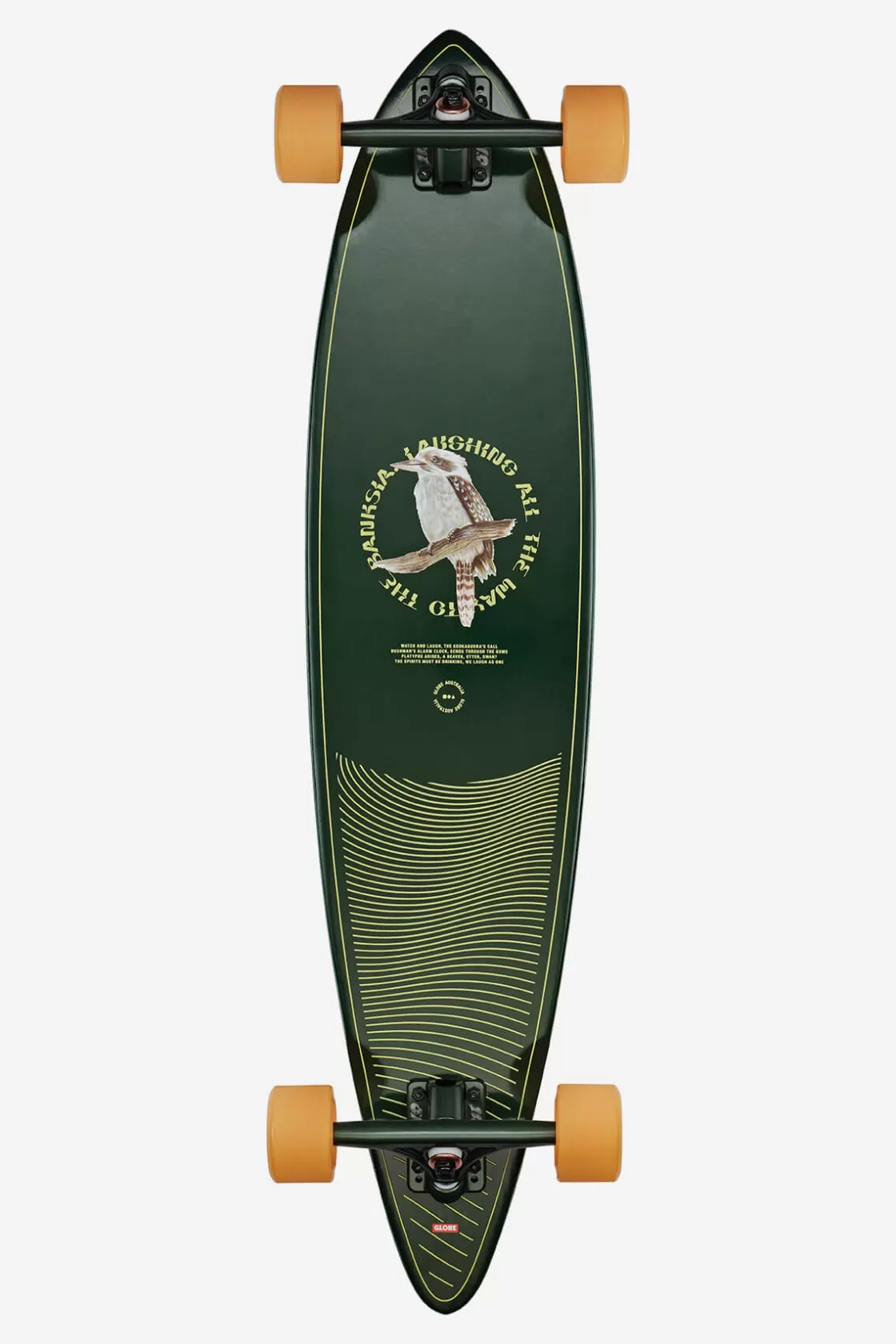 Globe Brand Pintail - Kookabura - 37" Longboard Kookaburra Clearance