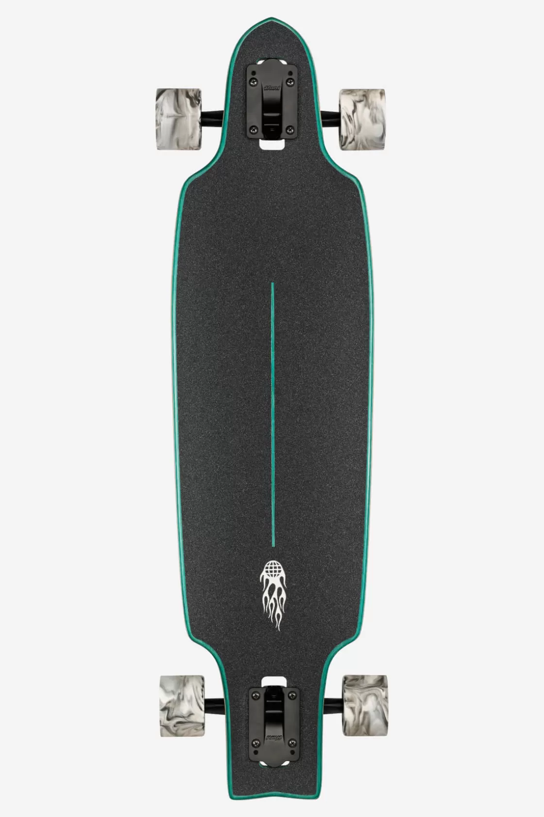 Globe Brand Prowler Mid - - 34" Longboard Green Flames Best