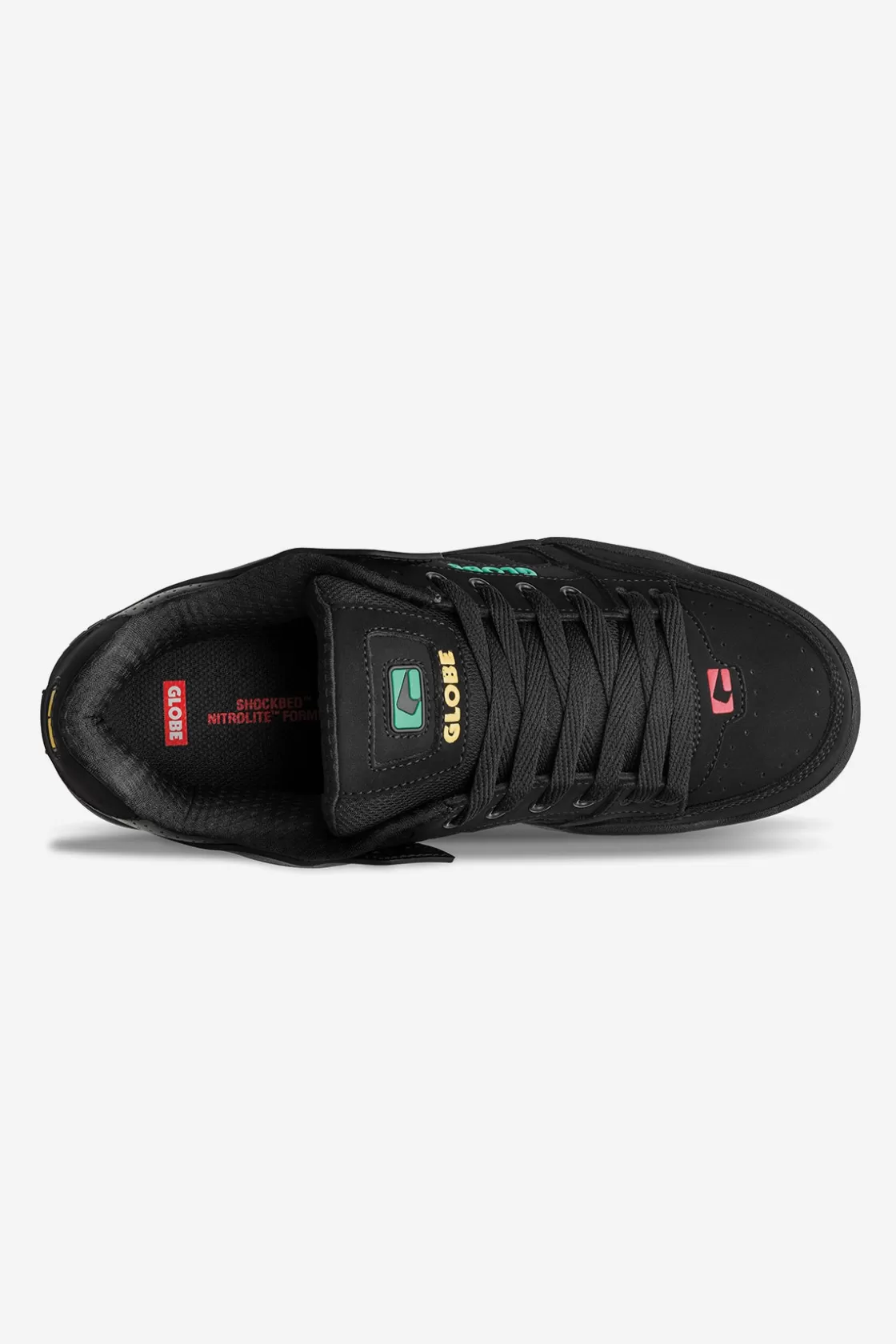 Globe Brand Tilt - - Skate Shoes Black Rasta Hot
