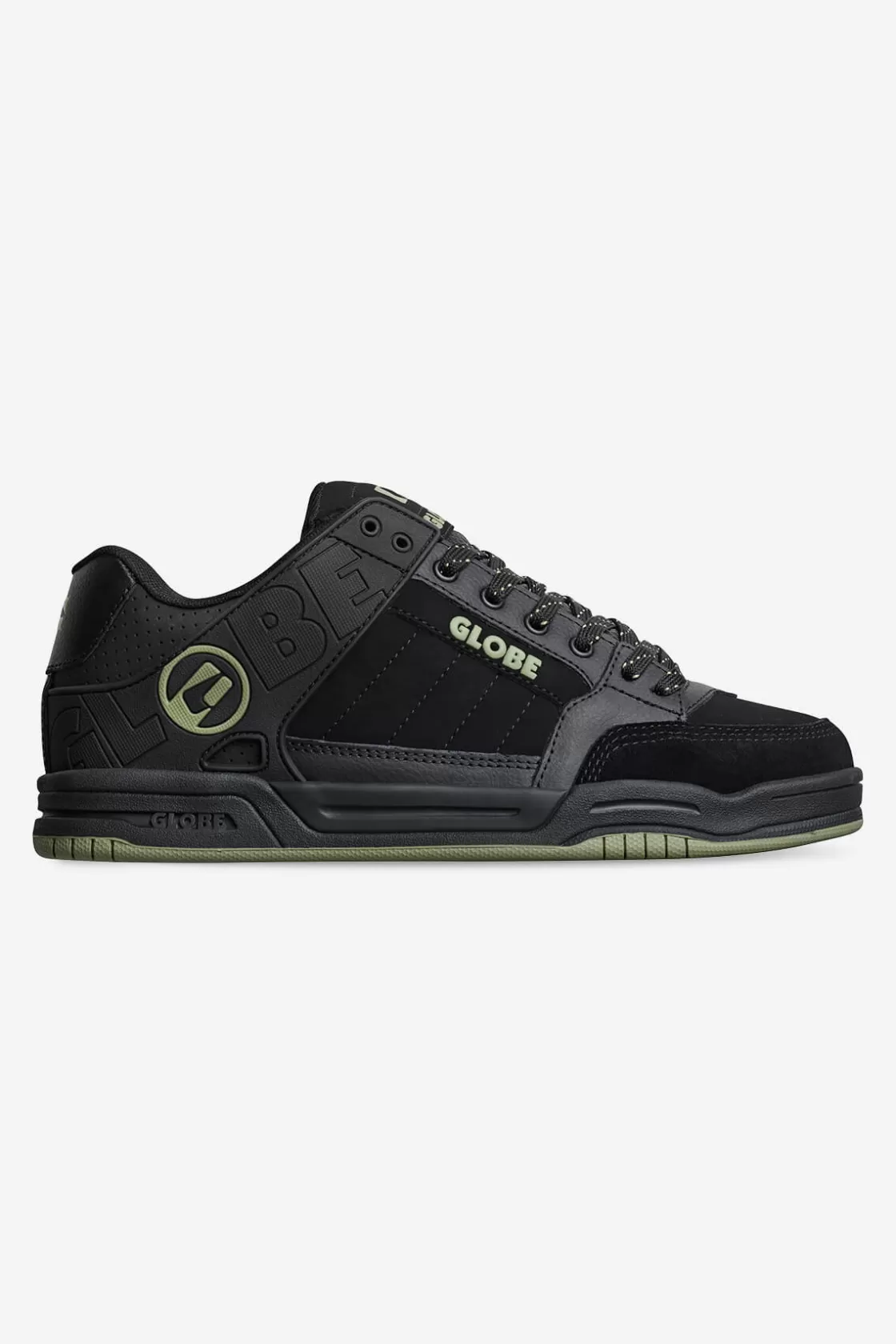 Globe Brand Tilt - - Skate Shoes Black/Olive Flash Sale