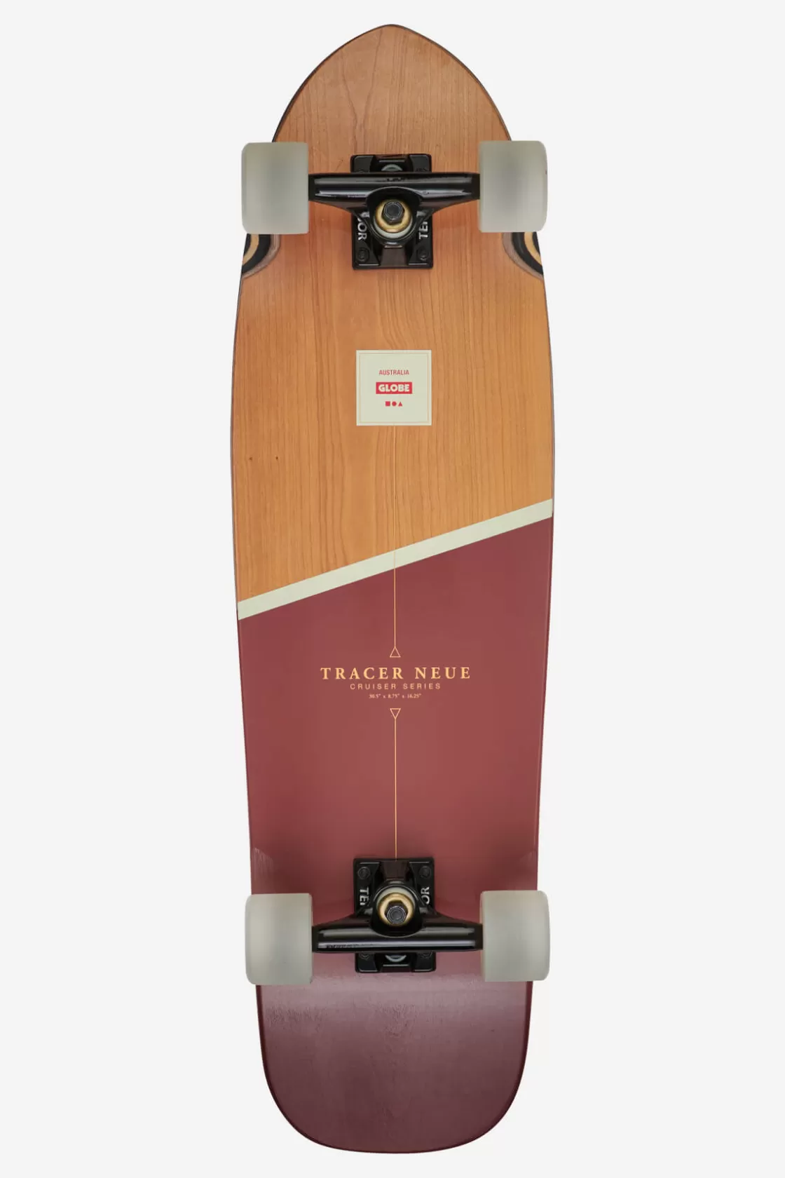 Globe Brand Tracer Neue - - 31" Cruiserboard Cherry/Acorn Cheap