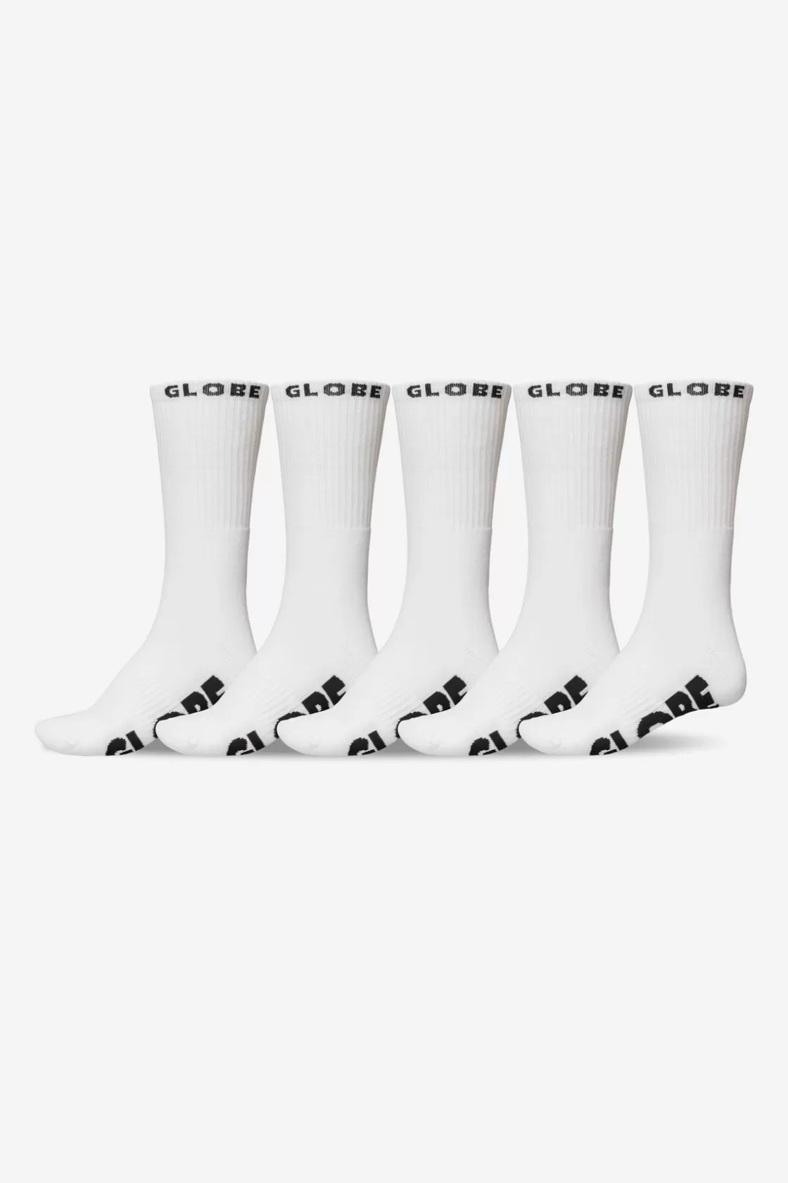 Globe Brand out Sock 5 Pack - White Shop